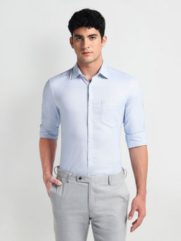 Arrow - Blue Slim Fit Dobby Shirt