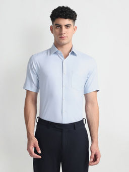 Arrow - Blue Pure Cotton Liberty Classic Fit Shirt