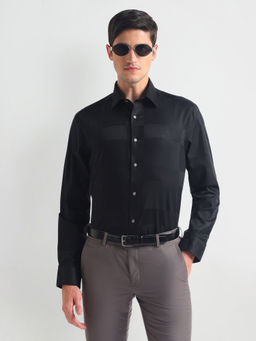 Arrow - Black Tonal Check Pure Cotton 1851 Shirt