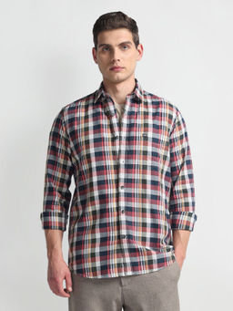 Arrow Sports - Red Pure Cotton Manhattan Slim Shirt