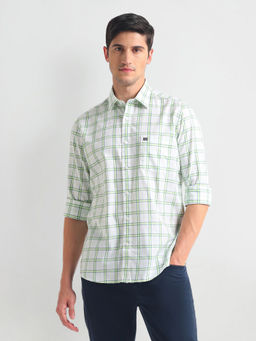 Arrow Sports - White Manhattan Slim Pure Cotton Shirt