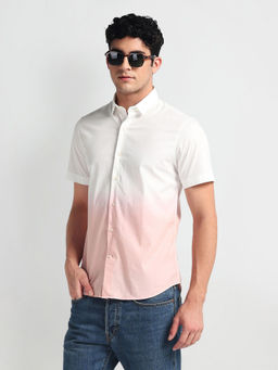 Arrow Sports - Peach Short Sleeve Ombre Shirt