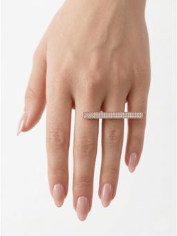 Adwitiya - Radiant Horizontal Bar Adjustable Ring