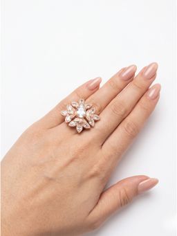 Adwitiya - Petal-Inspired Adjustable Statement Ring