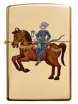 Zippo - Indian Wedding Horse Design Windproof Pocket Lighter
