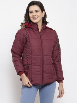 Voxati - Womens Parka Jacket Maroon
