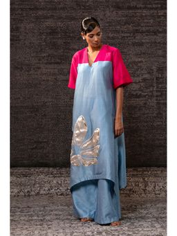 EEDA - Blue Long Kurta with Palazzo