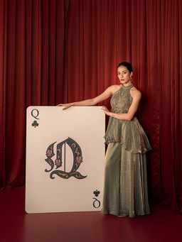 Qunic - Oliva Top and Palazzo Set