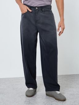 Styli - Mens Baggy Fit Back Pocket Stitch Jeans