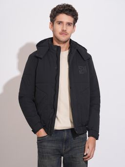 Being Human - Black Regular Fit Long Sleeves Polyester Jacket