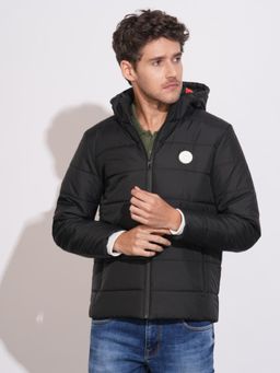 Being Human - Black Regular Fit Long Sleeves Polyester Jacket