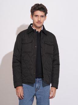 Being Human - Black Regular Fit Long Sleeves Polyester Jacket