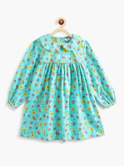 Campana - Turquoise Floral Dress