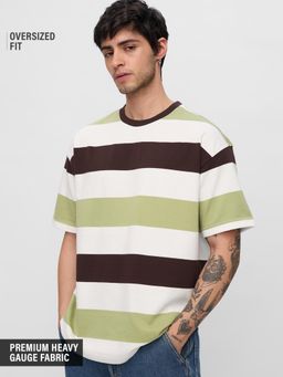 The Souled Store - Originals Striped T-shirt: Terrain Men Oversized T-shirt