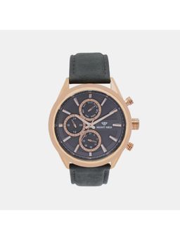 Mont Neo - Men Dashing Black Dial Chronograph Leather Watch-7010C-L3304 (M)