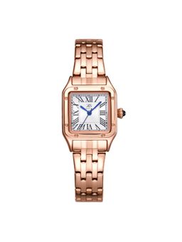 Kenneth Scott - Womens Analog White Dial Rose Gold Strap Watch-K25512-RBKW (M)