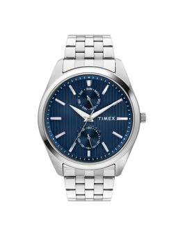Timex - Men Blue Round Dial Stainless Steel Analog Watch-TWTG10422 (M)