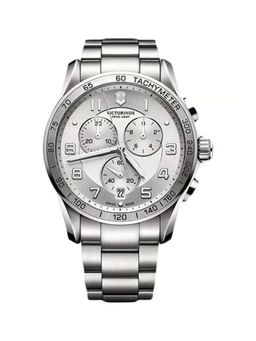 Victorinox - Men Chrono Classic Silver Dial Watch-V241654 (L)