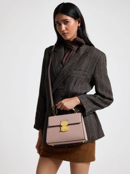 MIRAGGIO - Taupe Michelle Satchel Bag