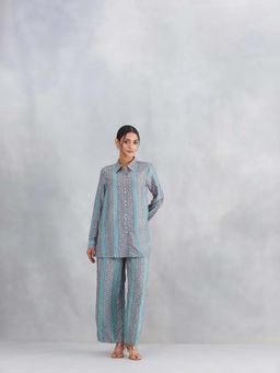 Fabindia - Blue Printed Regular Co-Ord Set