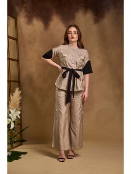 AN'ERA BY ASMITA VERMA - Beige Amara Co-Ord Set