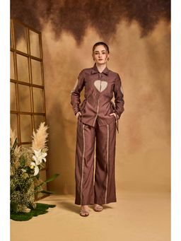 AN'ERA BY ASMITA VERMA - Burgundy Soul Co-Ord Set