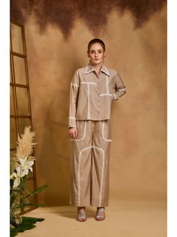 AN'ERA BY ASMITA VERMA - Beige Dawn Co-Ord Set