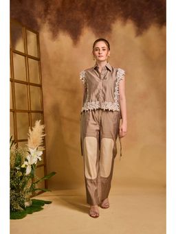 AN'ERA BY ASMITA VERMA - Beige Poise Co-Ord Set