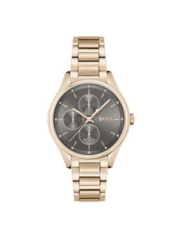 Boss - Grand Course Multifunction Grey Round Crystal Dial Womens Watch - 1502603