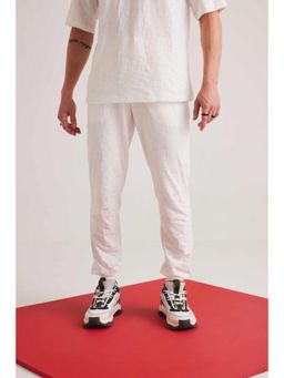 Muvazo - White Marine Luxury White Jogger