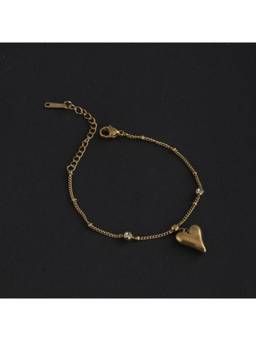 Palmonas - Heart Charm Solitaire Bracelet