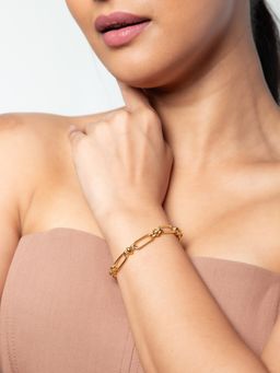 White Lies - Gold Link Bracelet