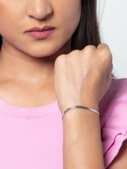 White Lies - Snake Bracelet Silver