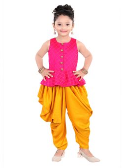 Pragya Exclusive - Peplum Top with Dhoti Pant (Set of 2)