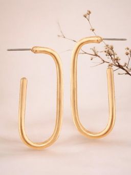 OOMPH - Gold Geometric Hoop Earrings