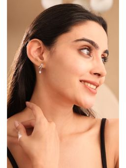 Soraya Luxe - 925 Silver Moissanite Pear Drop Earrings