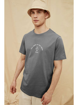 Trendyol - Man Grey T-Shirt
