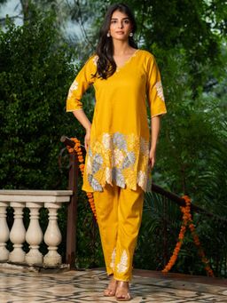 HOUSE OF JAMOTI - Eloria Mustard Co-Ord Set
