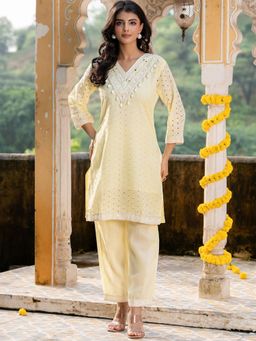 HOUSE OF JAMOTI - Zyra Lime Co-Ord Set