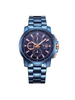 Aries Gold - Contender Chronograph Watch With Sapphire Glass For Men- G 7301 Bu-Burg