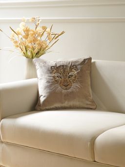 Pure Home + Living - Taupe Leopard Cushion Cover