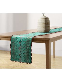 India Circus by Krsnaa Mehta - Mirroring Deer Garden Micro Velvet Bed And Table Runner