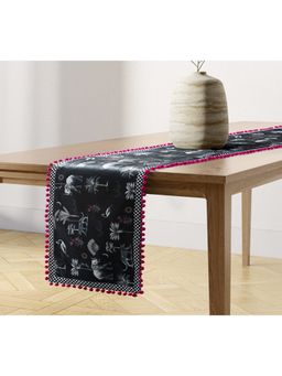 India Circus by Krsnaa Mehta - Animalia Creations Micro Velvet Bed And Table Runner