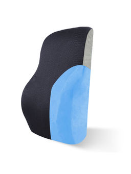 SLEEPSIA - Gel Infused Lumbar Support - Orthopedic Backrest Cushion Black