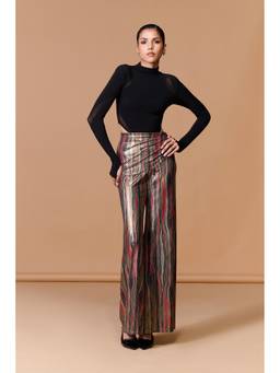 S&N by Shantnu Nikhil - Abstract Stripe Multicolor Trousers