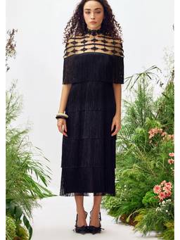ZABELLA - Black Lorelai Fringe Dress