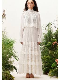 ZABELLA - White Taylor Lace Top with Skirt