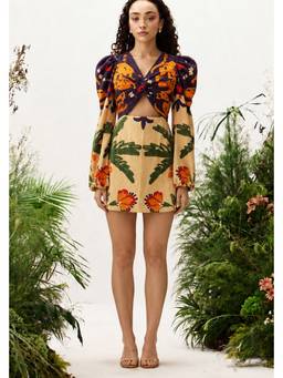 ZABELLA - Multi-Color Paloma Printed Mini Dress