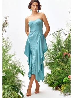 ZABELLA - Blue Azure Midi Dress