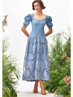 ZABELLA - Blue Zara Midi Dress